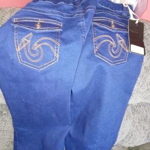 Women blue jeans
